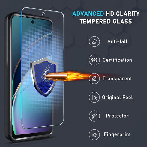 Shop Motorola Moto G 5G 2024 Case, Heavy Duty Shockproof Full Body Cover with Screen Protector & Rotatable Kickstand,