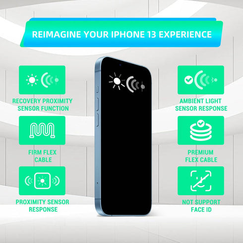 iPhone 13 OEM Ear Speaker Flex Cable Replacement Earpiece Connector Fix Proximity Sensor with Repair Tools Kit