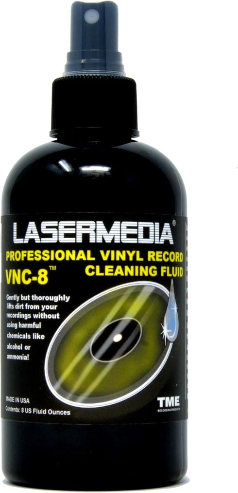 Vinyl Record Cleaning Solution Fluid, Professional 8 Oz Spray Bottle, Made in USA