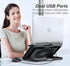 ICE COOREL Aluminum Laptop Cooling Pad 2023 Upgrade, Stand with 7 Height Adjustable, for 12-15.6 Inch Laptops
