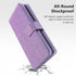 Varikke Wallet Case for Galaxy S22 Ultra - Detachable Card Holder with Glitter Leather Strap, Magnetic Flip Cover.