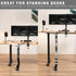 VIVO Clamp-On Desk Vertebrae Cable Management Kit, Adjustable Quad Entry Wire Organizer, Black, for Home Office