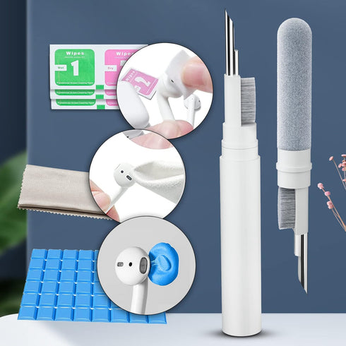 Cleaner Kit for Airpods, Earbuds Cleaning Kit for Airpods Pro 1 2 3, Phone Cleaner Kit with Brush for Bluetooth