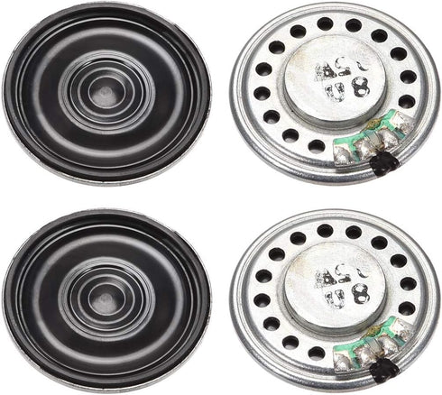 uxcell 0.5W 8 Ohm DIY Magnetic Speaker, 28mm Round Shape Replacement Loudspeaker (4pcs)