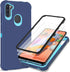 Samsung Galaxy A11 Phone Case, Cobalt Blue/Blue, Heavy Duty 3 Layer Shock Proof Protective Cover with HD Screen