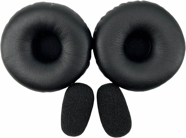 Telex Airman 850 Headphone Replacement Ear Cushions - Soft Protein Leather Ear Pads for Aviation Headsets.