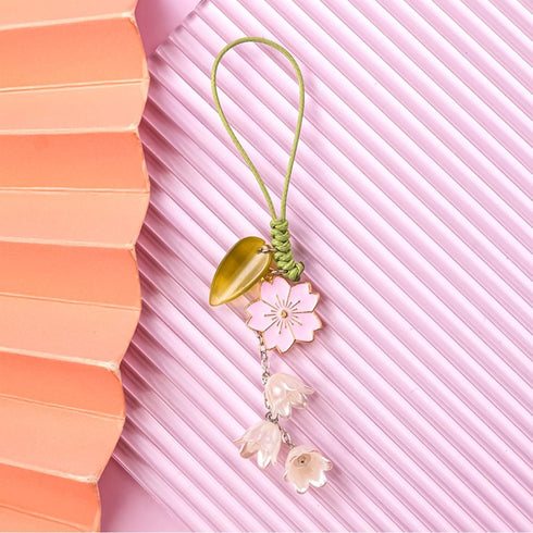 3 Pcs Tulip Flower Mobile Phone Pendant, Decorative Charms for Keychain, Backpack, Wallet