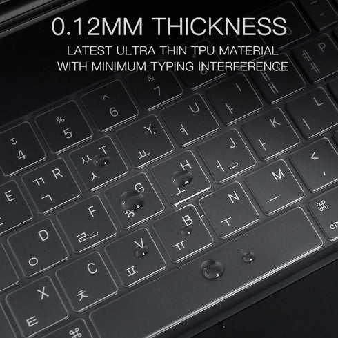 CaseBuy Ultra Thin Keyboard Cover - for Apple iPad Air 11-inch (M2 2024) & iPad Air 5th 4th Gen & 2022 M2 iPad Pro 11