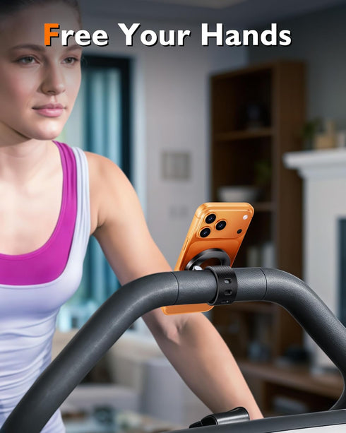 scenein 360 Magnetic Phone Holder for Gym, Bike Handlebar, Treadmill, Golf Cart, Stroller & Shopping Cart, Rotatable