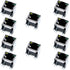 Oiyagai 10 Pcs RJ45 8P8C Shielded Modular Network Jacks - 2LED Light Enhanced Connectivity for Network Applications