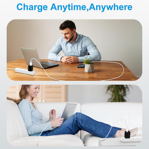 USB Charger Block, 2-Pack Wall Charger (5V, 1A) for iPhone & Samsung Galaxy Devices, Google Pixel