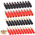 Glarks 40pcs Black and Red 4mm Banana Speaker Wire Cable Screw Plugs with Amplifier Connectors