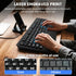 MIKUSO Cover,104 Large Print Keyboard for Seniors,Big Key Low Vision Keyboard with Wrist Rest & Included Dust Key