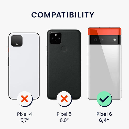 kwmobile Case Compatible with Google Pixel 6, TPU Silicone Phone Cover with Soft Finish, Sweet Cherry