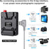 Fomito NP-F Dummy Battery to V-Lock V Mount Plate for Sony F970 F750 F550 Battery to Camera Monitor