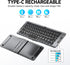Foldable Bluetooth Keyboard with Stand Holder, Portable Wireless Keyboard for iOS, Android, Windows, Travel, B088