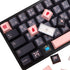 MOLGRIA Keycaps 136 Set Night Sakura - Custom PBT Cherry Profile Key Caps for Full Sized Keyboard, Keycap Puller