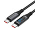 SABRENT USB C to USB C Charging Cable with Smart Display, 1M/3.3FT, E-Marker Chip, 100W Charging and 480Mbps Data