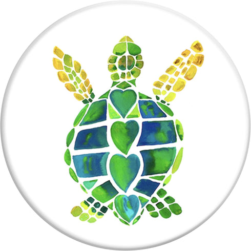 PopSockets Wireless Stand for Smartphones & Tablets - Turtle Love