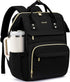 LOVEVOOK Laptop Backpack for Women with Giant Tumbler Holder Pocket,15.6 inch Waterproof