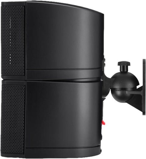 TNP Universal Satellite Speaker Wall Mount Bracket, Ceiling Mount Clamp with Adjustable Swivel and Tilt Angle - 6 Pack,