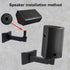 HD-339 Heavy Duty Speaker Wall Mount, Holds up to 100lbs, Professional Audio PA Speakers (2 Packs Black)