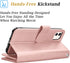 Takfox 11, 11 6.1 11-Rose Wallet Case for iPhone iPhone Leather Wallet Case with ID Credit Card Holder Slots Folio Flip
