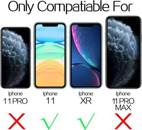 Mkeke Screen Protector, Tempered Glass Film for Apple iPhone 11 and XR, 3-Pack Clear