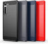 Osophter for Moto Edge 5G Case with Screen Protector, Shock-Absorption Flexible TPU Rubber Cover, Navy Blue