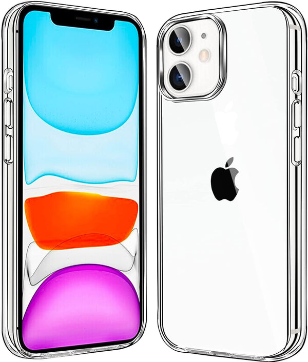JJGoo Compatible iPhone 11 Case Clear, Transparent Shockproof Slim Anti-Scratch Hard PC Back Protective Bumper