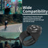 Waterproof Bluetooth Media Remote Button for Phone, Steering Wheel Control, Cycling, Driving, Black