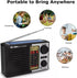 ikaufen MP3 Solar Portable FM/AM SW Radio Digital Bluetooth Speaker Player Rechargeable Comes with a Flashlight