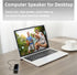 shuley Computer Speaker for Desktop, Wired PC Speaker, Portable USB Speaker for Laptop, Plug and Play, Sound-bar