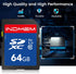 elecacc 64GB 90M/S, C10/U3/V30, 4K 64GB(1pc) SD Card, High Speed up to SDXC UHS-I Memory Cards, Full HD & Video