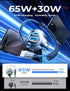 LISEN 65W USB C Car Charger, Fast Charging Adapter for iPhone 15/15 Pro Max, PD & QC3.0 Type C Car Charger