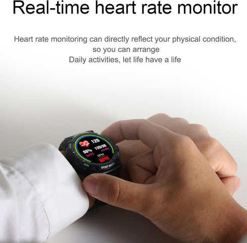 Waterproof Smart Watch, 1.3 Inch Color Fitness Tracker, Message Reminder, Compatible with Android and iOS