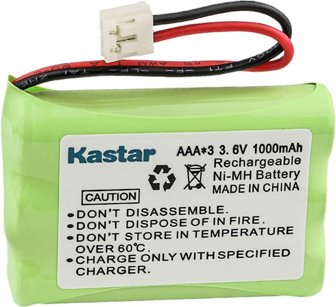 Kastar 2-Pack AAA 3.6V EH 1000mAh Ni-MH Battery for Motorola MD-4260/7101/7151/7161/7251/261/761/781/791 etc.