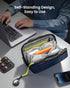 tomtoc Electronic Organizer Accessory Tech Pouch for MacBook Charger, Cables, Power Bank, Hard Drive, Water-resistant