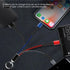 Portable Multi Keychain Short Charging Cable, 3 in 1 Short Charging Cable, 0.5FT for Travel Powerbank (3Pack)