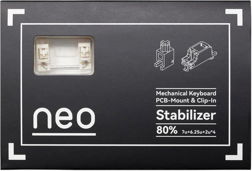 KPREPUBLIC Neo & QK PCB Stabilizer - for Gaming Mechanical Keyboard, 1.2mm PCB, QKS Beige Only for 1.2mm PCB