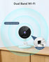 FOSCAM 3K 5MP 2.4g 5g 20X 2-Way Security Camera Indoor, & WiFi Magnetic Mini Dog/Cat/Pet/Baby Camera, Smart Motion