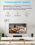 3 Gang 7.2 Surround Sound Distribution Home Theater Copper Banana Binding Post Coupler Type Wall Plated