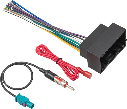 RED WOLF Stereo Wiring Harness Antenna Adapter Fit for 2013-2019 Dodge Ram,