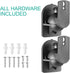 WALI Speaker Wall Ceiling Mounts, Bookshelf Speaker Wall Mount Brackets, Hold up to 7.7 lbs (SWM202), Black