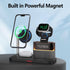 5 in 1 Wireless Charger with Alarm Clock for Apple, Mag-Safe Charging Station for iPhone 16/15/14/13/12, Apple Watch