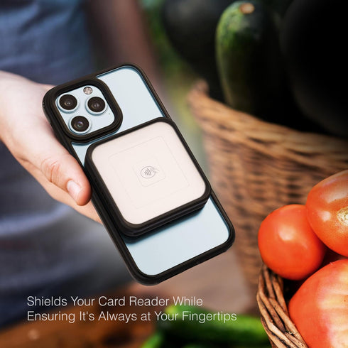 Black ENCASED Magnetic Case for Square Reader 2nd Gen (Contactless & Chip) - Compatible with MagSafe.