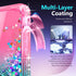 NGB iPhone SE (3rd 2022 & 2nd Gen 2020)/iPhone 8/7/6/6S Case, Pink/Aqua Glitter Liquid Cover with Screen Protector &