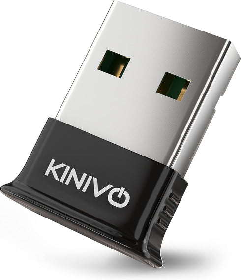 Kinivo USB Bluetooth Adapter BTD400, Bluetooth 4.0 Dongle Receiver, Compatible with Windows 11/10/8.1/8