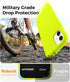 AOTESIER iPhone 11 Case, Full Body Drop Shockproof Protection, Food Grade Silicone, Soft Anti-Scratch Lining, Neon
