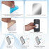 Bruislard 10 2x1.5in Pcs Adhesive Metal Plates for Magnetic Mount, Rectangular Steel Sheets Cell Phone Case Back Magnet